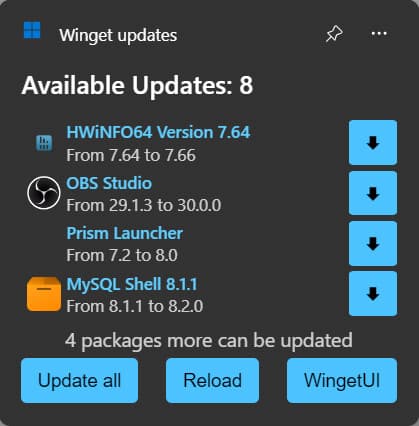 Το WingetUI λαμβάνει υποστήριξη για Widgets για εύκολη ενημέρωση/εγκατάσταση πακέτων, καθώς και για το PowerShell Gallery, Το WingetUI λαμβάνει υποστήριξη για Widgets για εύκολη ενημέρωση/εγκατάσταση πακέτων, καθώς και για το PowerShell Gallery, TechWar.GR