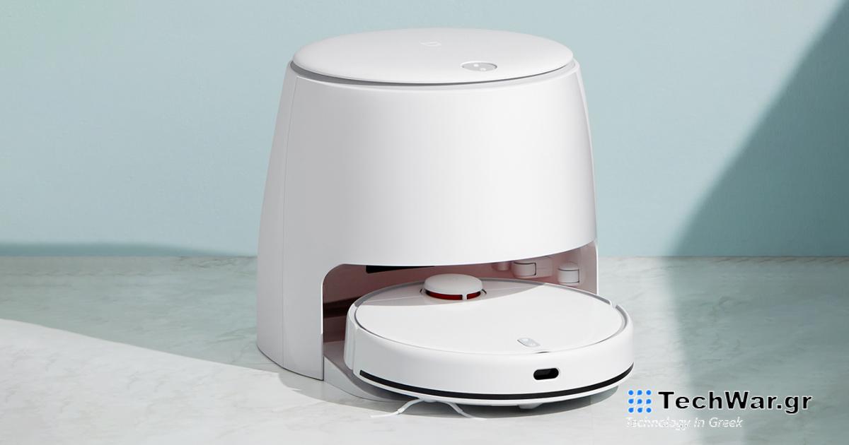 Το Xiaomi Mijia Sweeping and Mopping Robot MJSTP διαθέτει σφουγγαρίστρα ανύψωσης