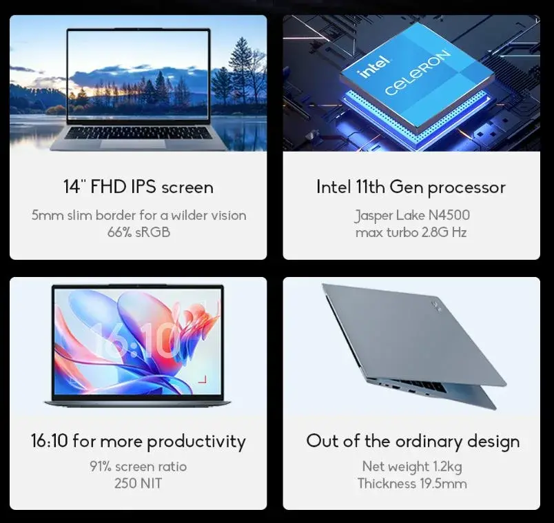 Dere R14 - Νέο ελαφρύ και όμορφο 14άρι laptop με Celeron N4500 και 12/512GB στα 213.7€!!, Dere R14 – Νέο ελαφρύ και όμορφο 14άρι laptop με Celeron N4500 και 12/512GB στα 213.7€!!, TechWar.gr