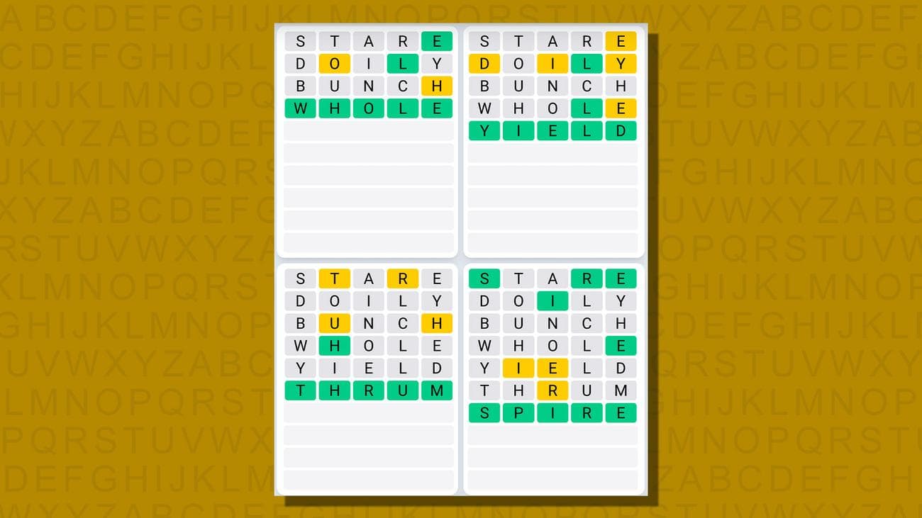 Quordle σήμερα - υποδείξεις και απαντήσεις για την Τετάρτη 27 Δεκεμβρίου (παιχνίδι #702), Quordle σήμερα – υποδείξεις και απαντήσεις για την Τετάρτη 27 Δεκεμβρίου (παιχνίδι #702), TechWar.gr