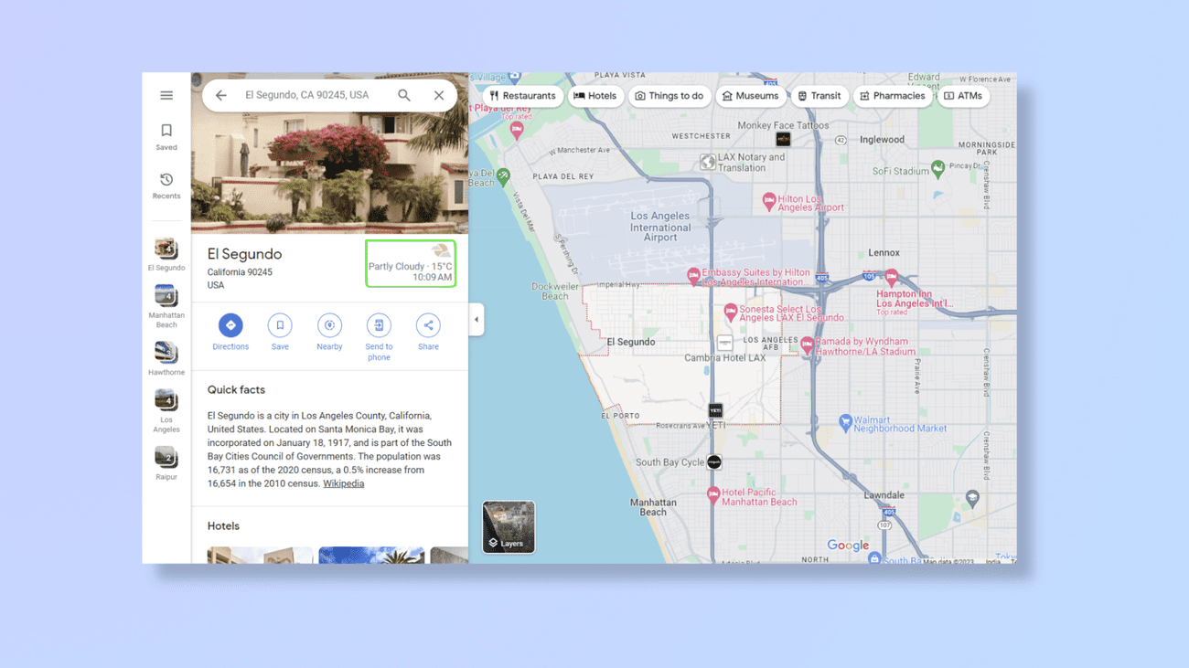 Πώς να ελέγξετε τον καιρό για οποιαδήποτε τοποθεσία στους Χάρτες Google, Πώς να ελέγξετε τον καιρό για οποιαδήποτε τοποθεσία στους Χάρτες Google, TechWar.gr