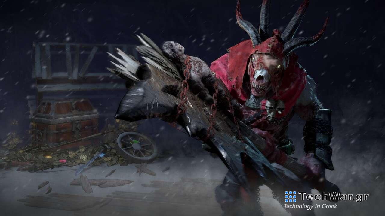 Diablo 4 Midwinter Blight Holiday Event Δουλεύει παίκτες με τη μάχη με το Krampus Of Sanctuary
