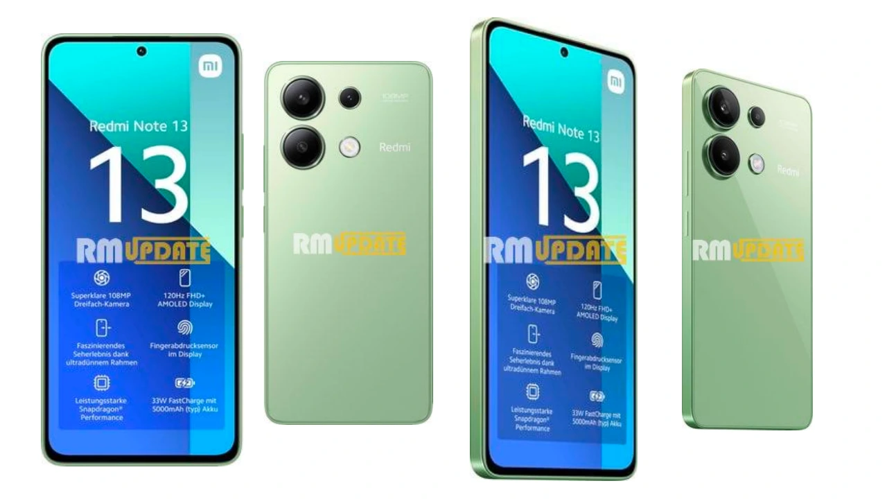Redmi Note 13 4G Renders leaked