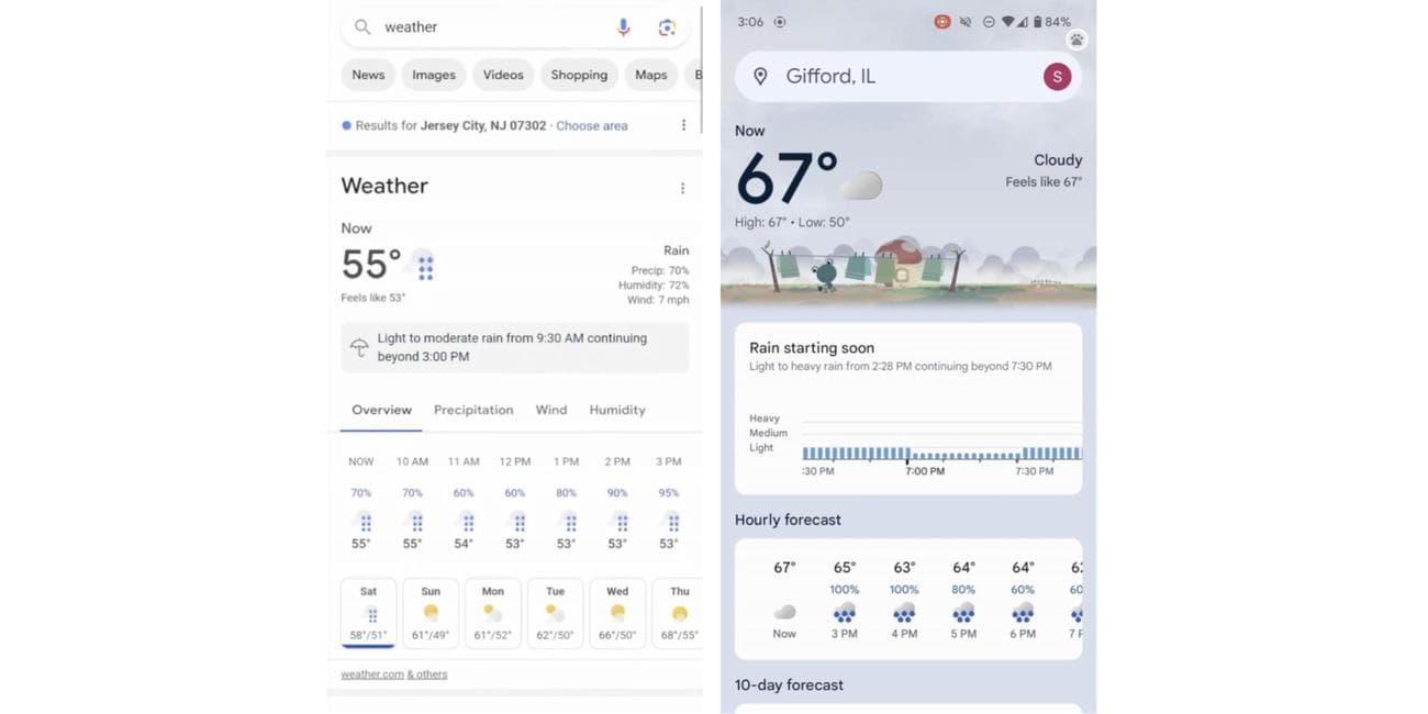 Ο επανασχεδιασμός του Google Weather εμφανίζεται στη Samsung, Ο επανασχεδιασμός του Google Weather εμφανίζεται στη Samsung, TechWar.gr