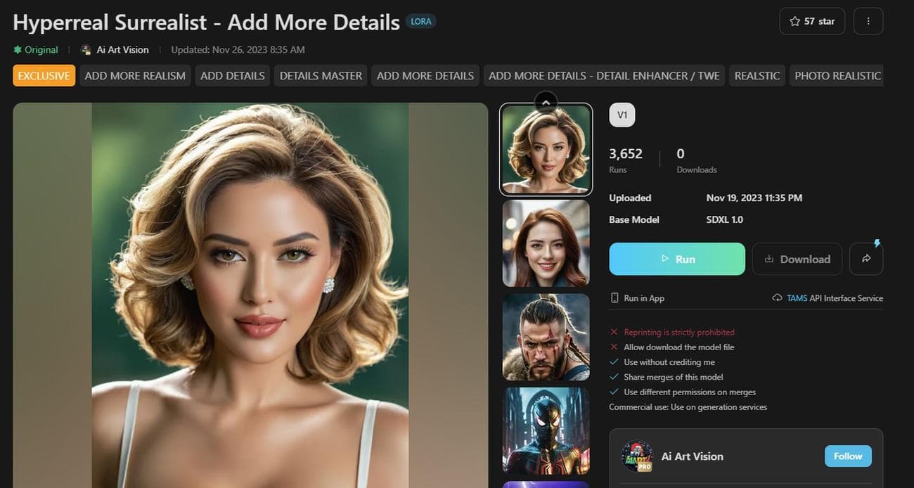 Το Tensor Art σάς επιτρέπει να δημιουργείτε λεπτομερείς εικόνες με το Stable Diffusion 4 Πώς να χρησιμοποιήσετε το Tensor Art για να δημιουργήσετε εικόνες SDXL (δωρεάν), Πώς να χρησιμοποιήσετε το Tensor Art για να δημιουργήσετε εικόνες SDXL (δωρεάν), TechWar.gr