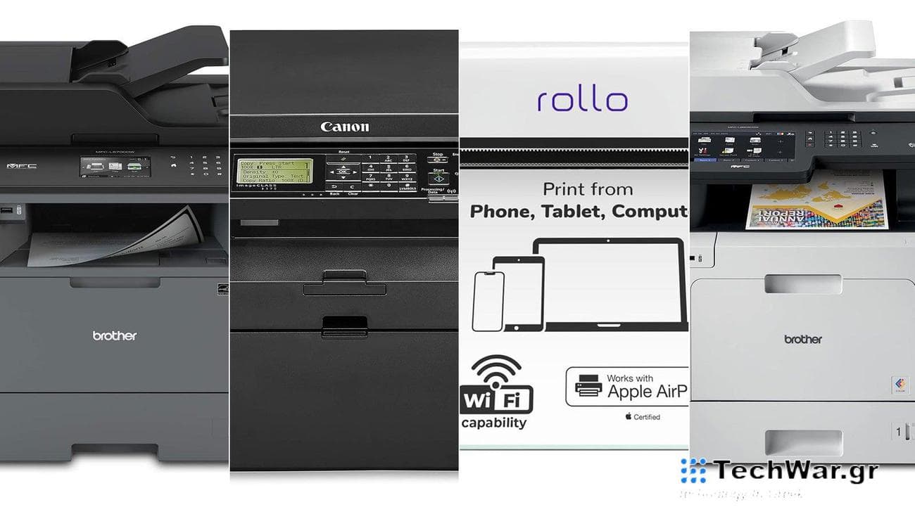 The best printers for small business composited on a plain background