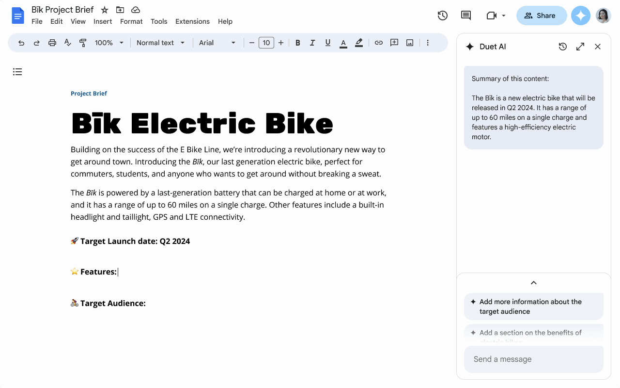 Τι μπορεί να κάνει το πλαϊνό πλαίσιο Duet AI στο Google Drive, Έγγραφα, Τι μπορεί να κάνει το πλαϊνό πλαίσιο Duet AI στο Google Drive, Έγγραφα, TechWar.gr