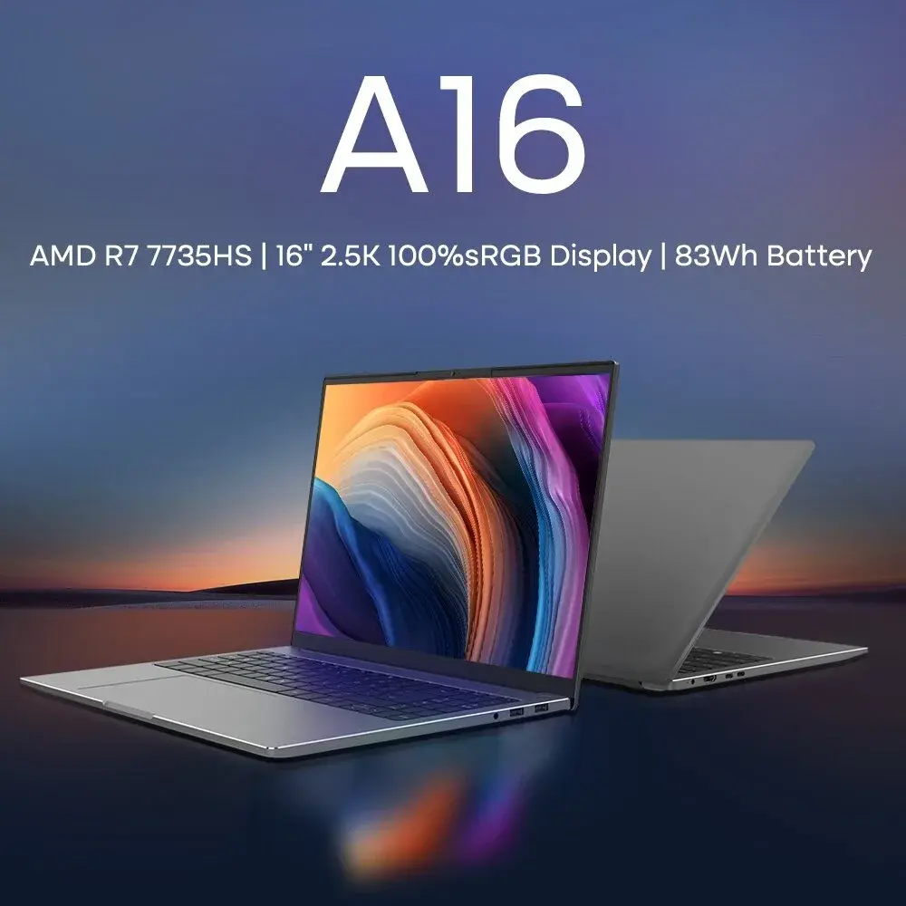 Ninkear A16 : 2.5K οθόνη 16" στα 165Hz, AMD Ryzen 7 7735HS και 16GB DDR5 RAM σε ένα ακόμα τρομερό Laptop της Ninkear.