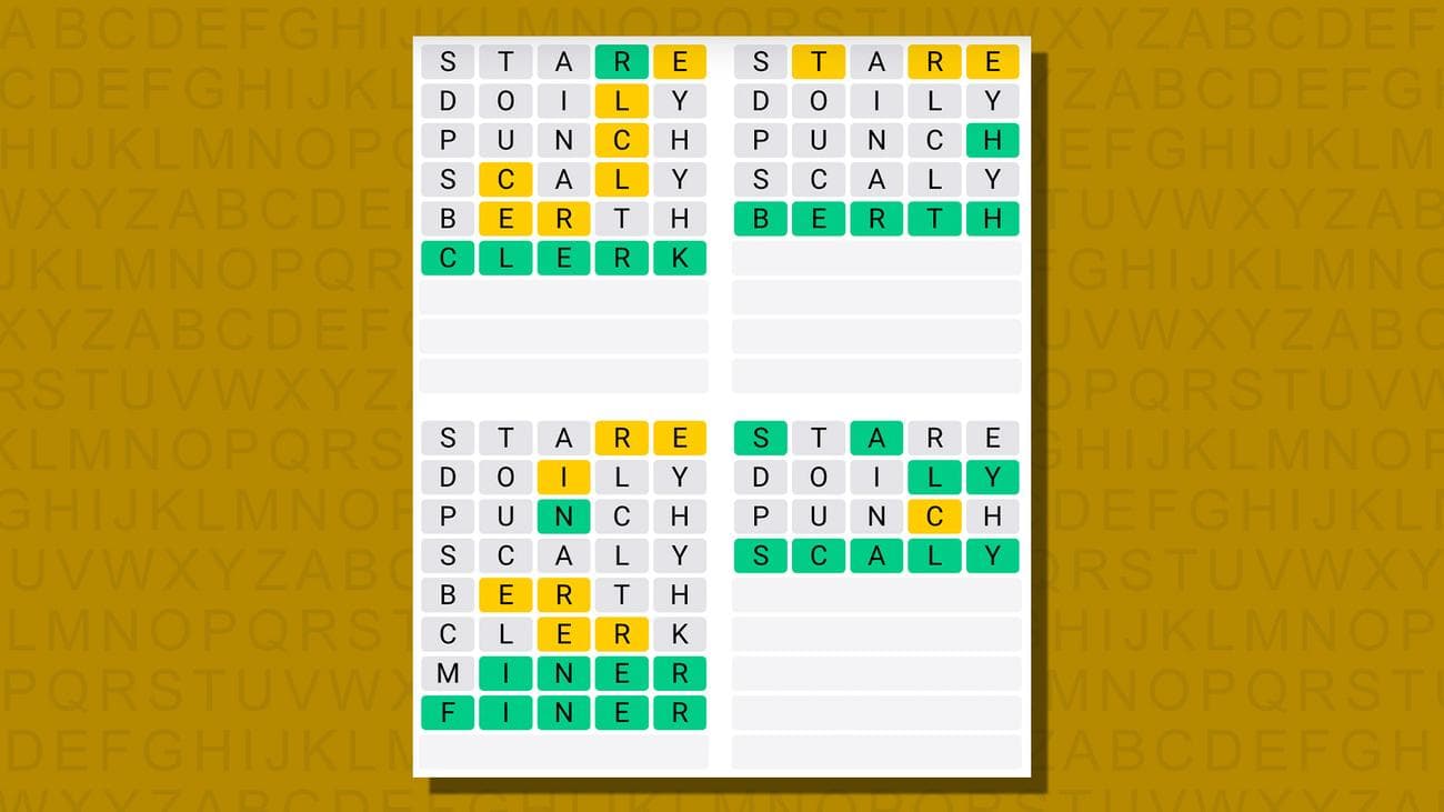 Quordle σήμερα - υποδείξεις και απαντήσεις για την Πέμπτη 28 Δεκεμβρίου (παιχνίδι #703), Quordle σήμερα – υποδείξεις και απαντήσεις για την Πέμπτη 28 Δεκεμβρίου (παιχνίδι #703), TechWar.gr