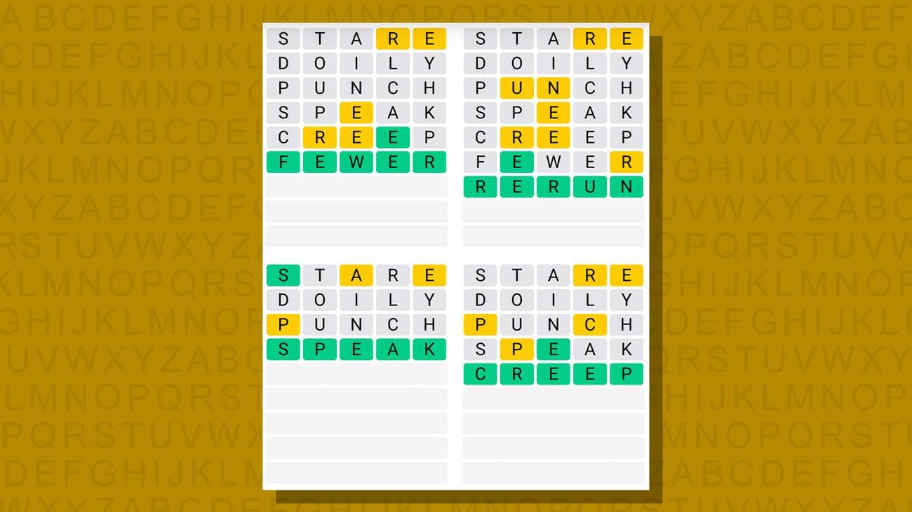 Quordle σήμερα - υποδείξεις και απαντήσεις για την Πέμπτη 14 Δεκεμβρίου (παιχνίδι #689), Quordle σήμερα – υποδείξεις και απαντήσεις για την Πέμπτη 14 Δεκεμβρίου (παιχνίδι #689), TechWar.gr