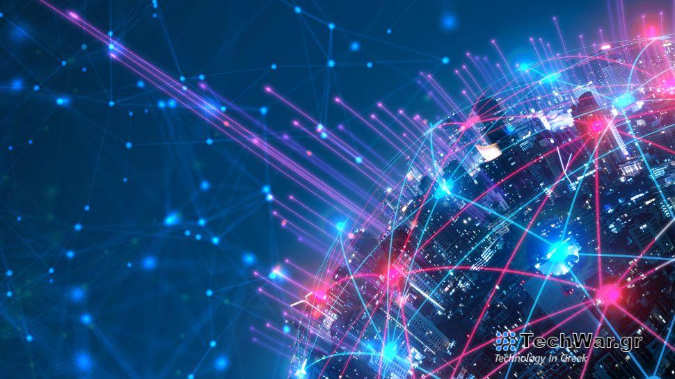 Representational image of a dynamic computer network.