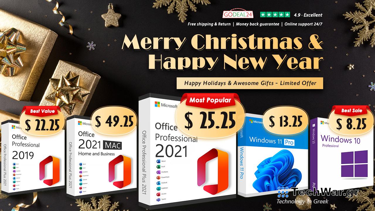 Αγοράστε Office 2021 Pro για μόλις 25,25 $ από το Godeal24, Windows 11 από 13,25 $
