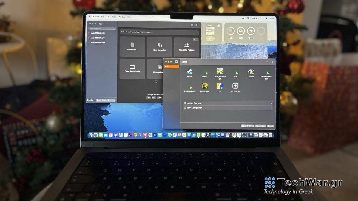 Whisky and MacWhisper on MacBook Pro