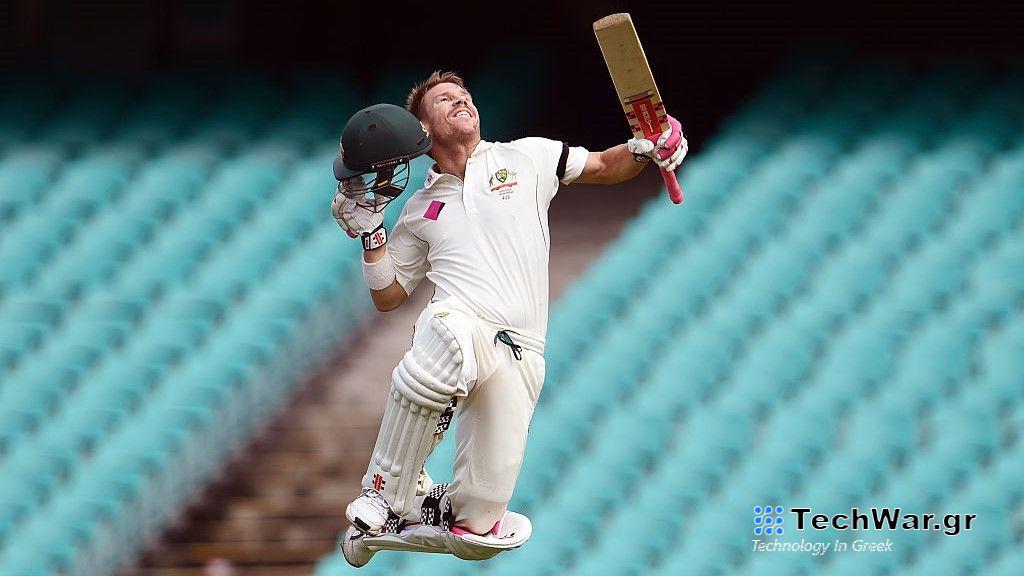 David Warner celebrates ahead of the Australia vs Pakistan live stream