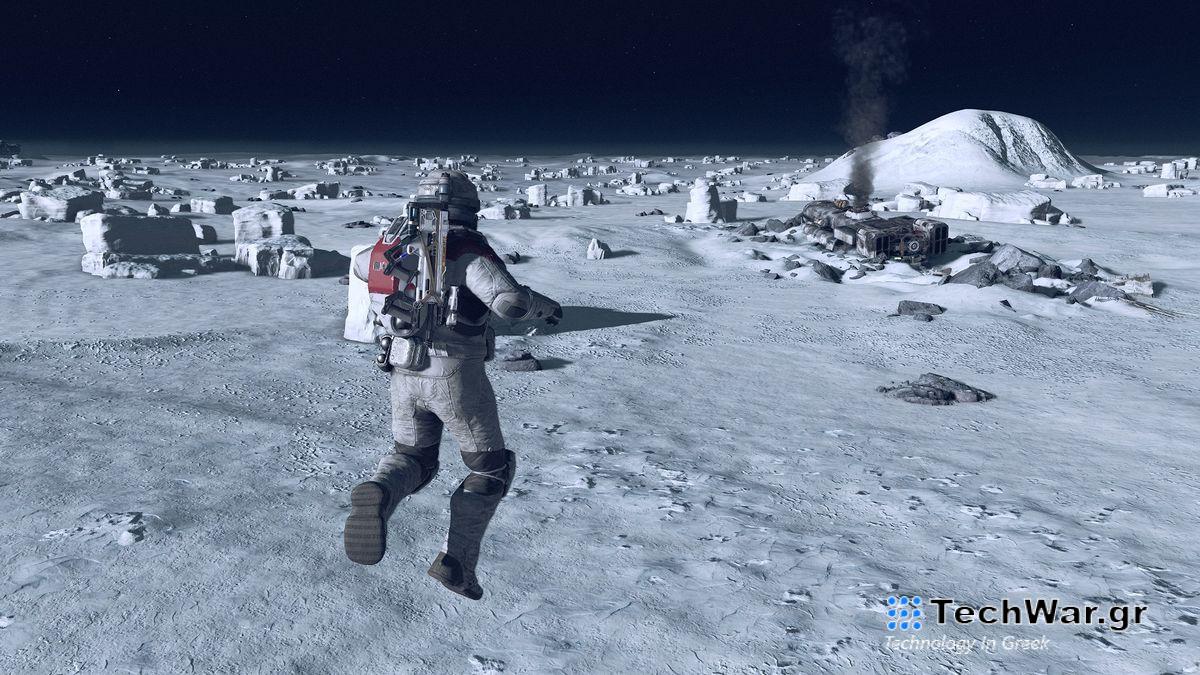 Starfield moon jumping