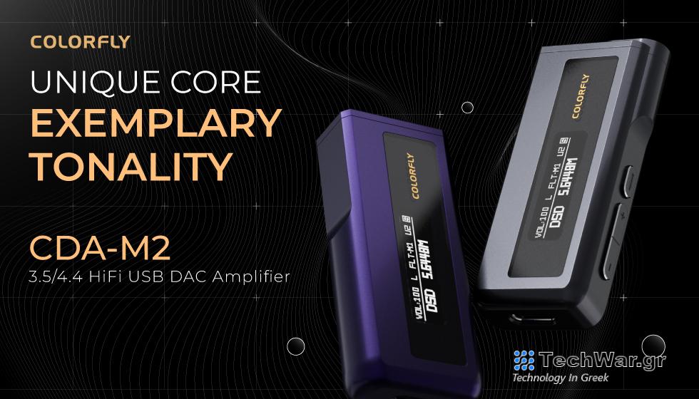 COLORFLY Unveils CDA-M2 Hi-Fi USB DAC Amplifier, Equipped With an OLED Screen 1