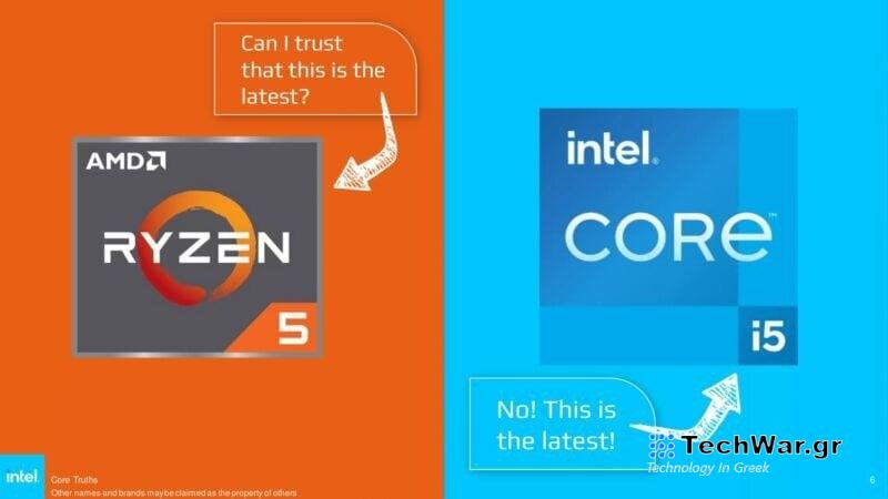 Η Intel σχολιάζει την αρίθμηση των CPU της AMD σε μια -διεγραμμένη πλέον- παρουσίαση
