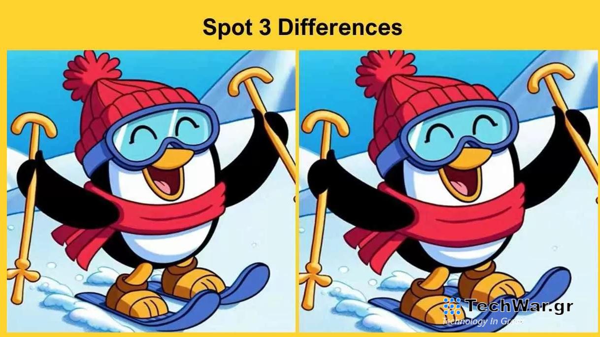 τεστ παρατηρητικότητας διαφορές πιγκουίνος