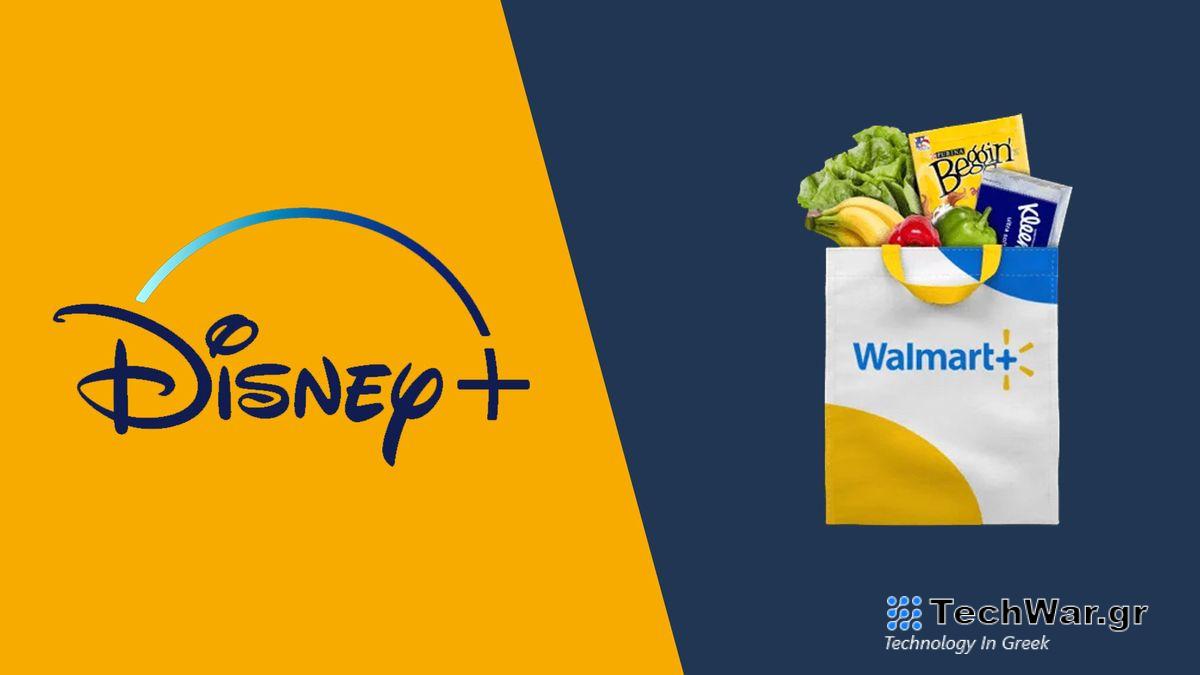 Disney Plus and Walmart Plus logos side by side