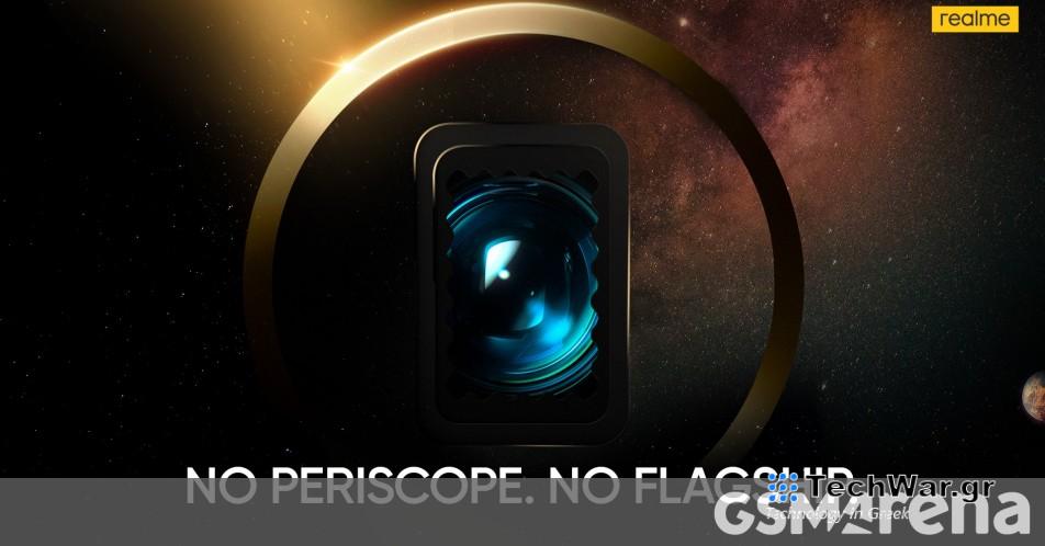 Πειραγμένο νέο smartphone Realme με κάμερα περισκοπίου