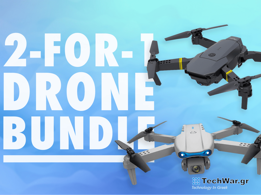 A two-for-one drone bundle advertisment