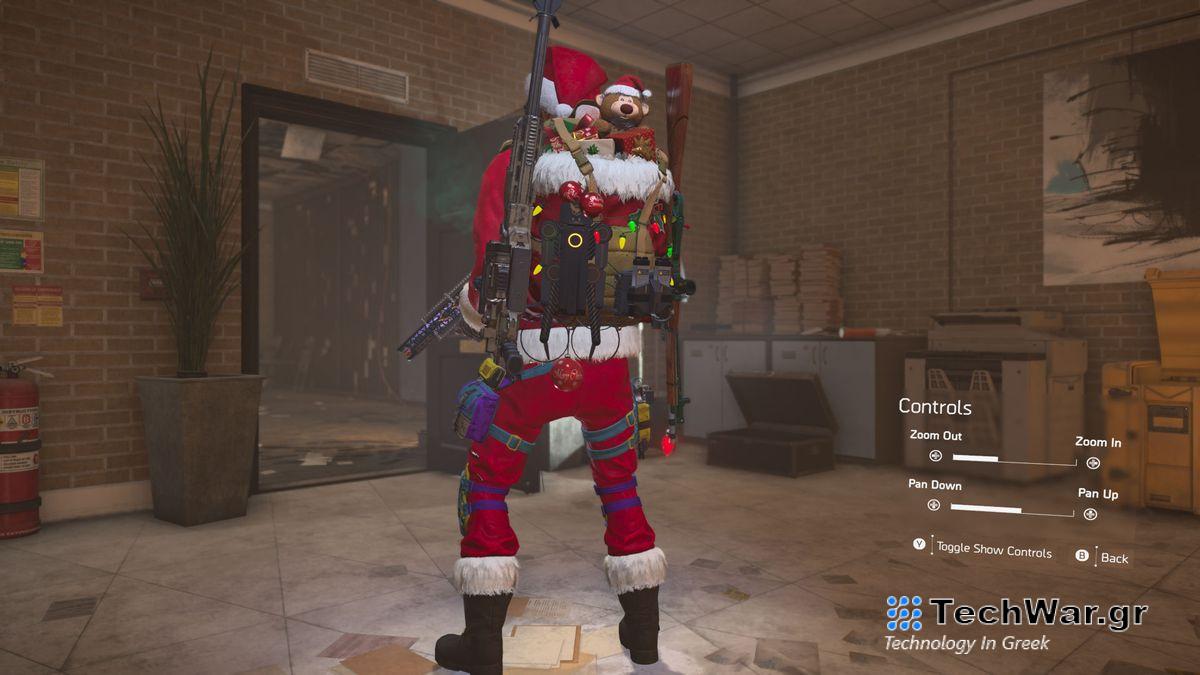 The Festive Delivery backpack in The Division 2