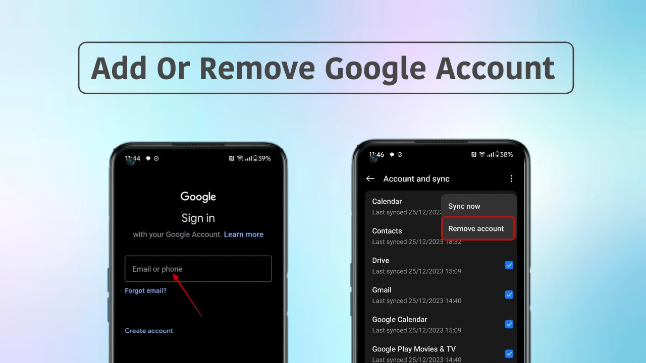 Πώς να προσθέσετε ή να αφαιρέσετε λογαριασμό Google σε ένα smartphone OnePlus;
