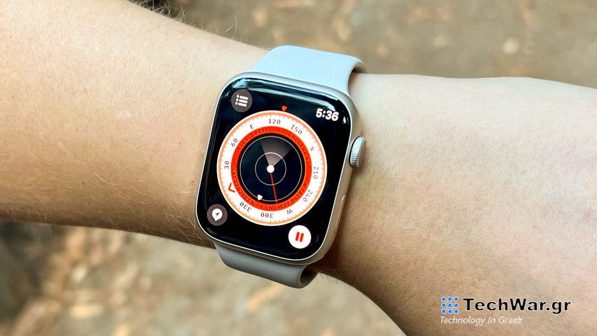 Apple Watch Series 8 shown on wrist
