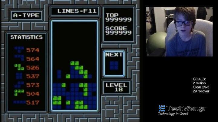 13χρονος σπάει όλα τα ρεκόρ στο Tetris του NES
