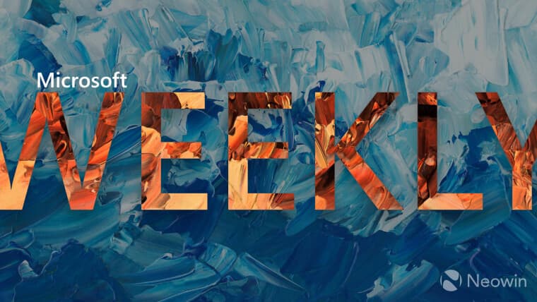 A Microsoft Weekly banner