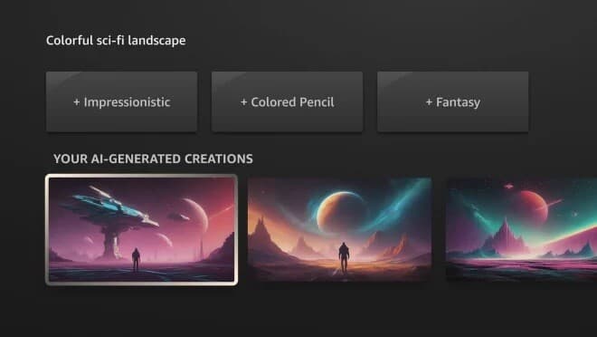 Τώρα μπορείτε να δημιουργήσετε έργα τέχνης AI στο Amazon Fire TV, Τώρα μπορείτε να δημιουργήσετε έργα τέχνης AI στο Amazon Fire TV, TechWar.GR
