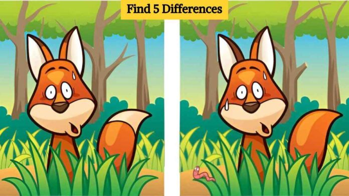 Μπορείτε να βρείτε τις 3 διαφορές στις εικόνες με την Τεστ Παρατηρητικότητας διαφορές αλεπού