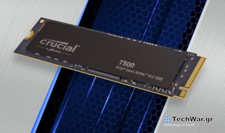 1TB Crucial T500 Gen4 NVMe SSD με headsink για Sony PS5 διαθέσιμο σε μεγάλη έκπτωση
