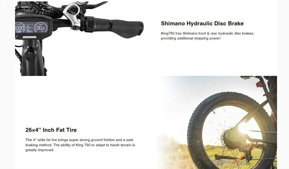 DYU King 750 : Ο δίτροχος "βασιλιάς" με μοτέρ 750W και fat ελαστικά 26" x 4.0" που σηκώνει 150 κιλά!, DYU King 750 : Ο δίτροχος “βασιλιάς” με μοτέρ 750W και fat ελαστικά 26″ x 4.0″ που σηκώνει 150 κιλά!, TechWar.GR