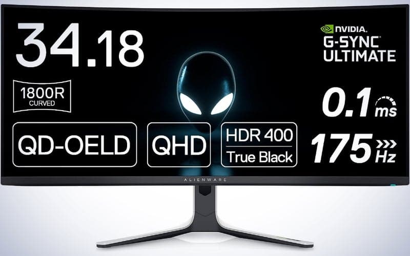 The best OLED monitors for 2024 3 Dell Alienware QD-OLED AW3423DW