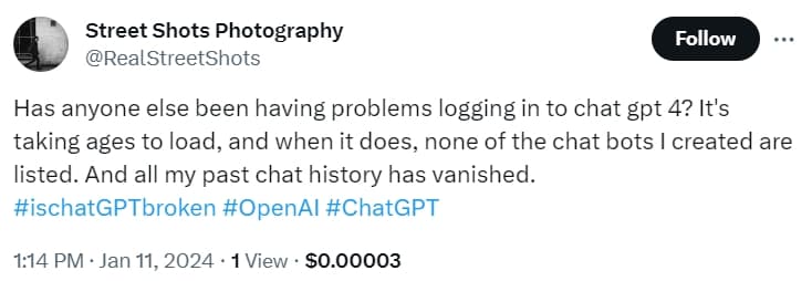 Το ChatGPT είναι εκτός λειτουργίας, οι χρήστες αναφέρουν το μήνυμα "Εσωτερικό σφάλμα διακομιστή"., Το ChatGPT είναι εκτός λειτουργίας, οι χρήστες αναφέρουν το μήνυμα “Εσωτερικό σφάλμα διακομιστή”., TechWar.GR