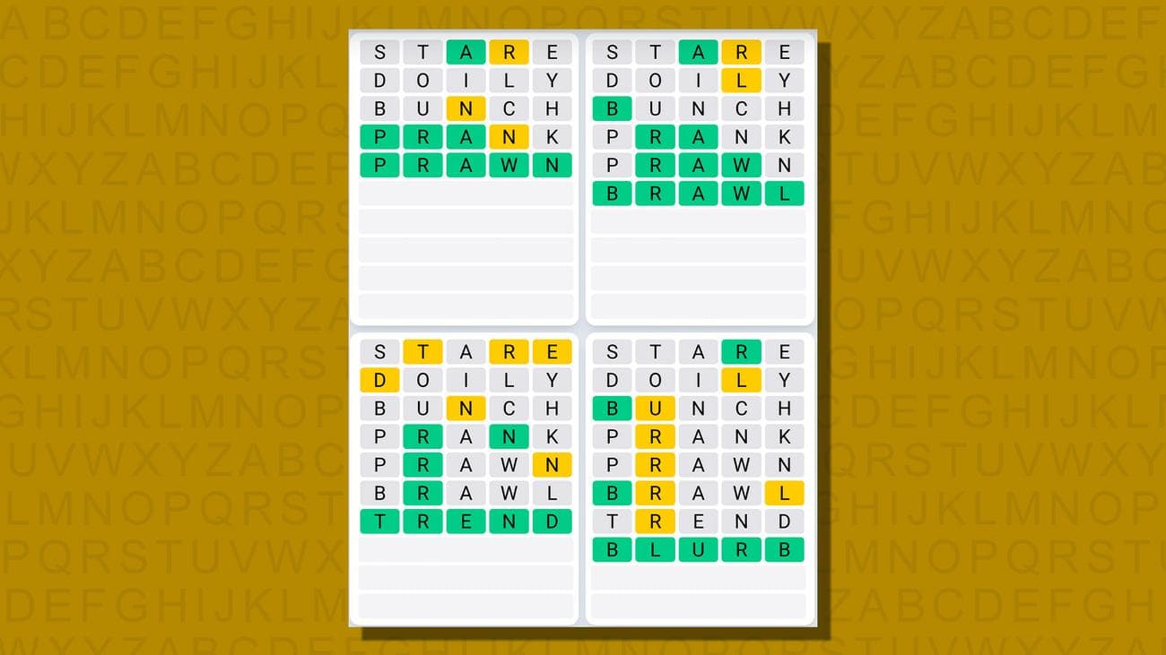 Quordle σήμερα – υποδείξεις και απαντήσεις για την Τρίτη 9 Ιανουαρίου (παιχνίδι #715), Quordle σήμερα – υποδείξεις και απαντήσεις για την Τρίτη 9 Ιανουαρίου (παιχνίδι #715), TechWar.GR