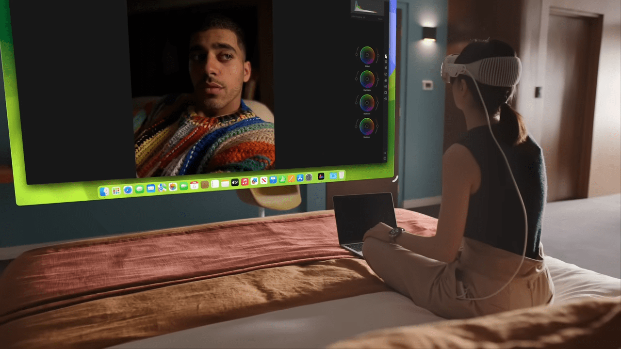 Το Apple Vision Pro χρησιμοποιείται για επεξεργασία φωτογραφιών