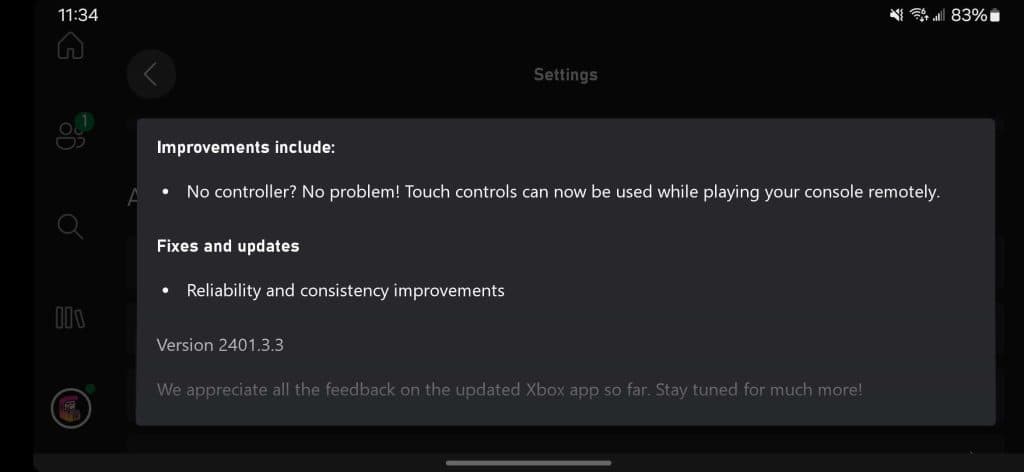 Το Xbox Remote Play αποκτά χειριστήρια αφής σε Android και iOS - Screenshot 20240126 113424 Xbox Beta - TechWar.GR