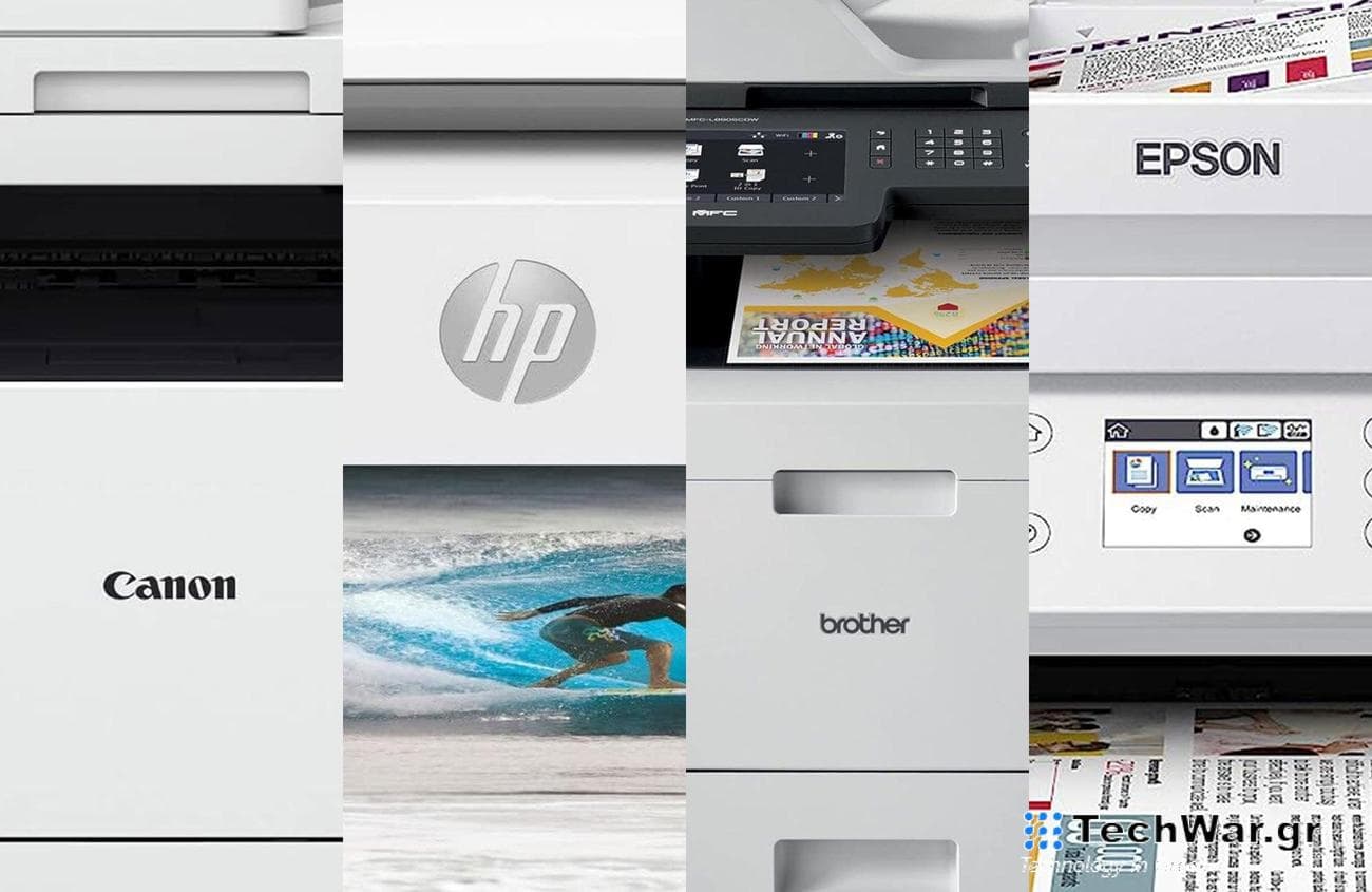 A lineup of the best AirPrint printers side by side