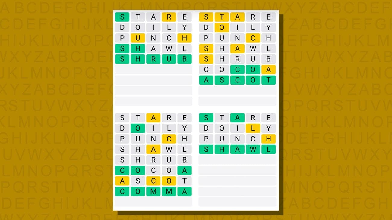 Quordle σήμερα – υποδείξεις και απαντήσεις για το Σάββατο 13 Ιανουαρίου (παιχνίδι #719), Quordle σήμερα – υποδείξεις και απαντήσεις για το Σάββατο 13 Ιανουαρίου (παιχνίδι #719), TechWar.GR