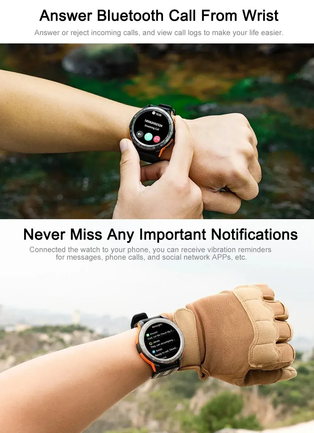 Το VIRAN W101 είναι ένα πολύ όμορφο rugged Smartwatch με AMOLED οθόνη 1.43" και Bluetooth Call στα 51€, Το VIRAN W101 είναι ένα πολύ όμορφο rugged Smartwatch με AMOLED οθόνη 1.43″ και Bluetooth Call στα 51€, TechWar.GR