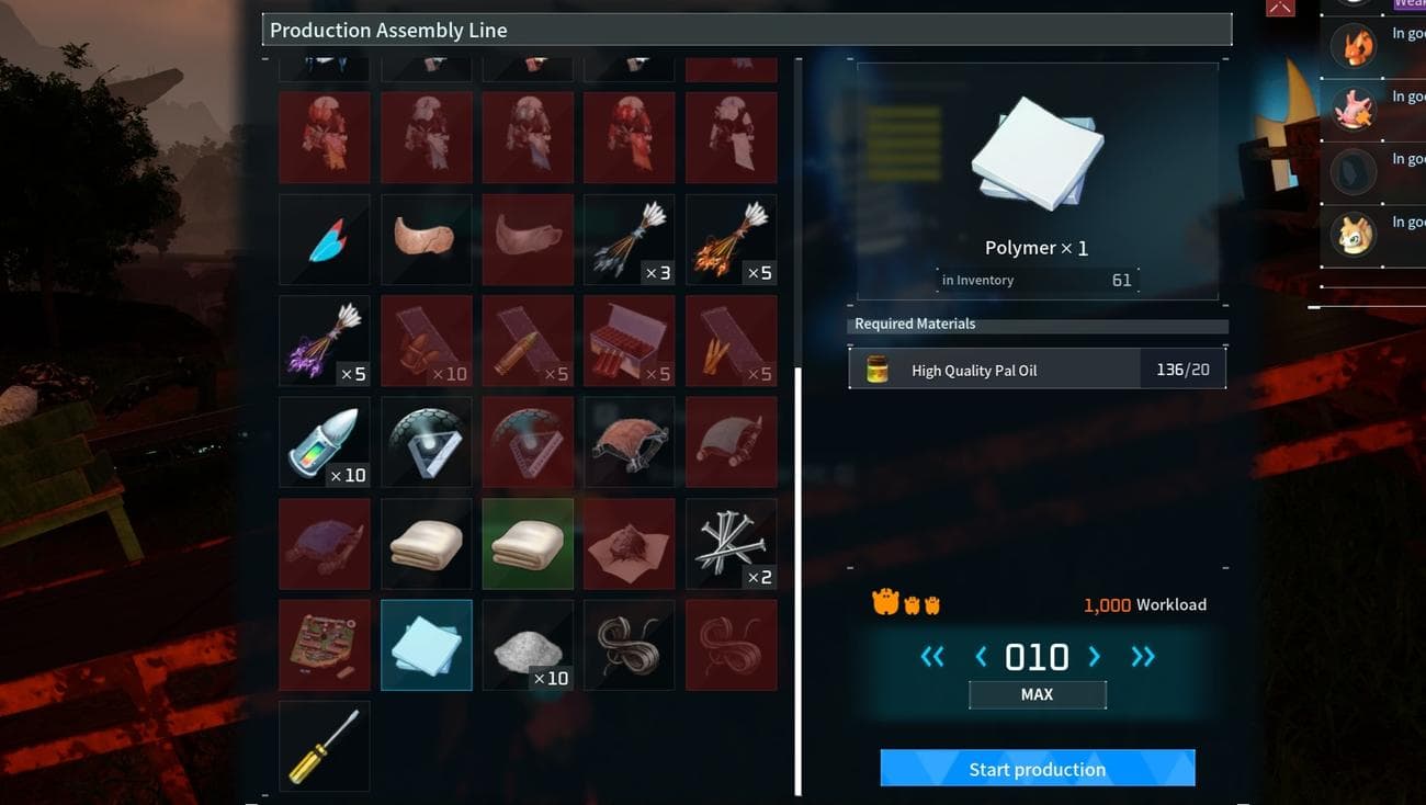 Στιγμιότυπο οθόνης Palworld Polymer