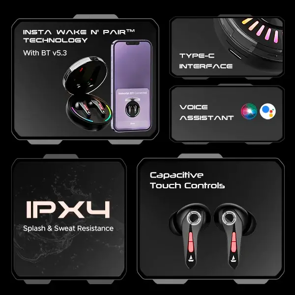 Το boat Immortal 201 Earbuds κυκλοφόρησε στην Ινδία με εντυπωσιακή διάρκεια ζωής μπαταρίας - boat immortal 201 earbuds 2452435.webp - TechWar.GR