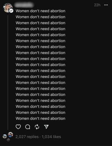 Στο Threads, οι χρήστες λένε ότι έχουν πλημμυρίσει από αναρτήσεις υπέρ της ζωής και τρανσφοβικής, Στο Threads, οι χρήστες λένε ότι έχουν πλημμυρίσει από αναρτήσεις υπέρ της ζωής και τρανσφοβικής, TechWar.GR