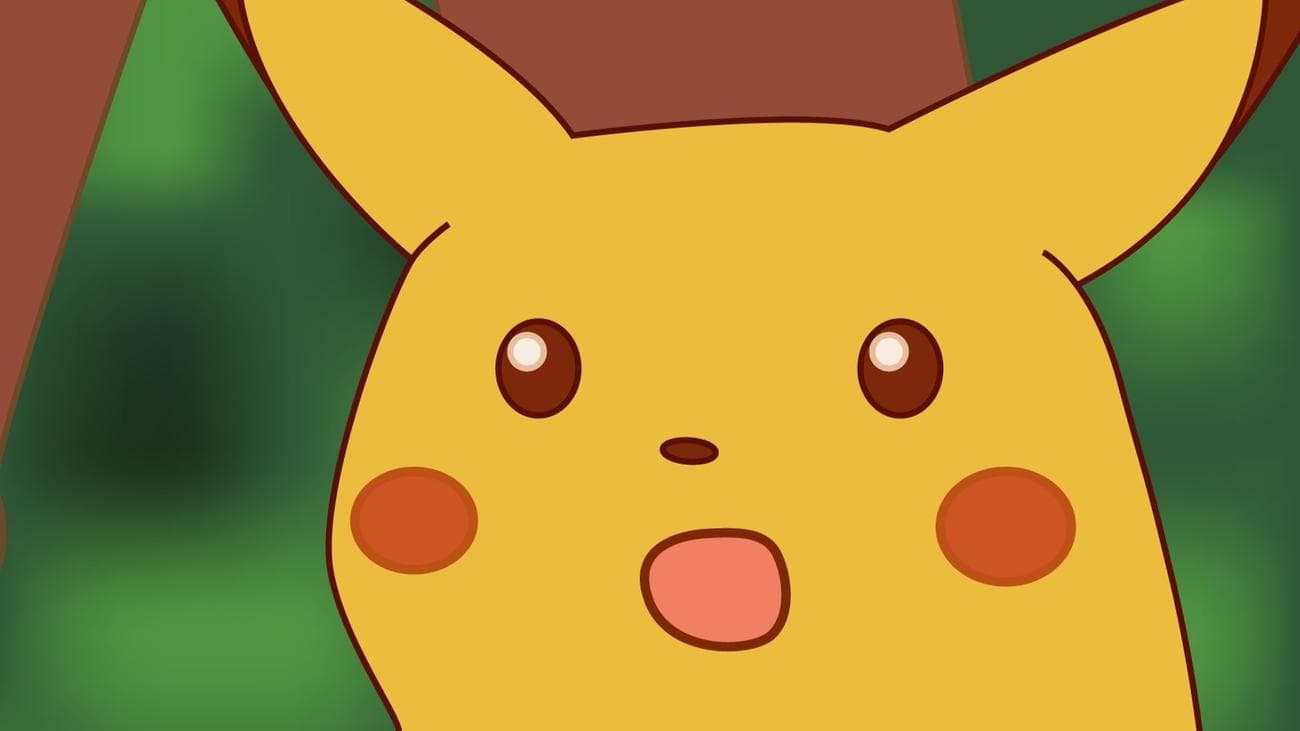 Έκπληκτο πρόσωπο Pikachu