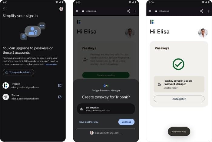 Η Google επεκτείνει την υποστήριξη κλειδιού πρόσβασης σε περισσότερες συσκευές με νέους συνεργάτες