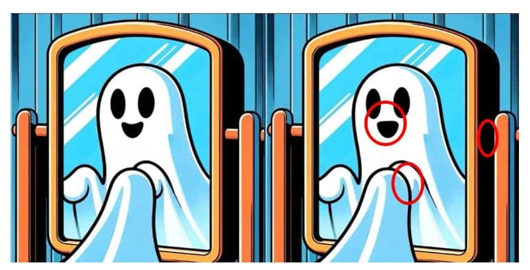 Μπορείτε να βρείτε τις 3 διαφορές στις εικόνες με το φάντασμα σε 16 δευτερόλεπτα; / FOXreport.gr, Μπορείτε να βρείτε τις 3 διαφορές στις εικόνες με το φάντασμα σε 16 δευτερόλεπτα;, TechWar.GR