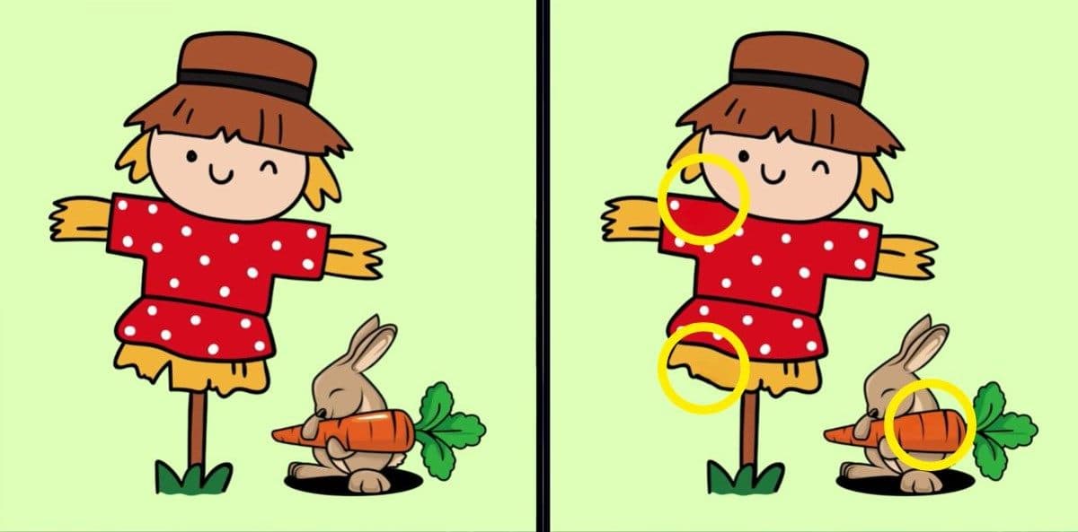 Μπορείτε να βρείτε τις 3 διαφορές στις εικόνες με το σκιάχτρο σε 11 δευτερόλεπτα; / FOXreport.gr, Μπορείτε να βρείτε τις 3 διαφορές στις εικόνες με το σκιάχτρο σε 11 δευτερόλεπτα;, TechWar.GR