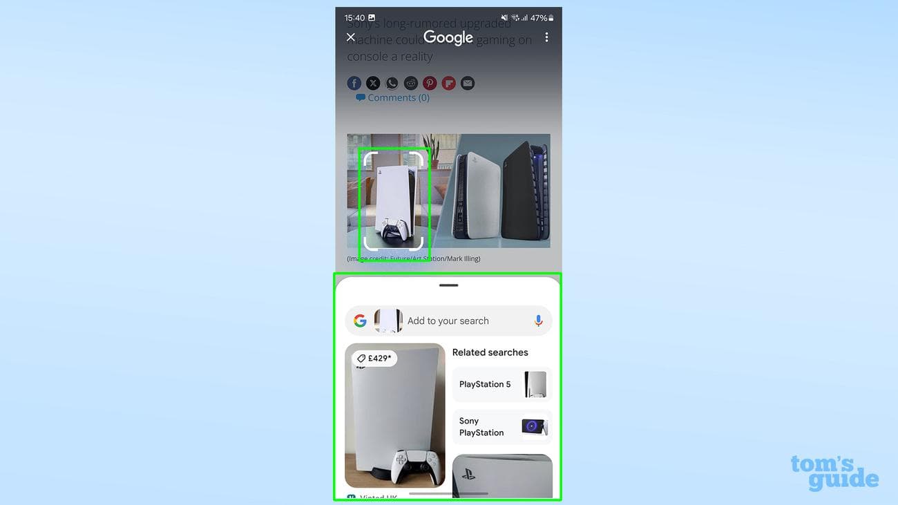 Κύκλος για αναζήτηση στο Samsung Galaxy S24 Ultra